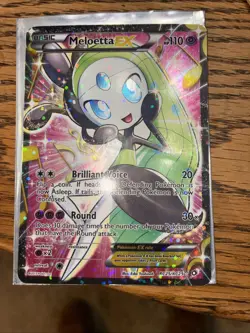 Meloetta EX RC25/RC25 Legendary Treasures Full Art Ultra Rare Pokemon Card LP - Image 3