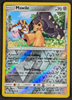 Mawile 2019 Cosmic Eclipse Reverse Holo Pokemon Card 140/236 (NM) - Image 1