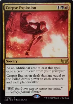 179/281 CORPSE EXPLOSION RARE STREETS OF NEW CAPENNA MTG CARD - Image 1