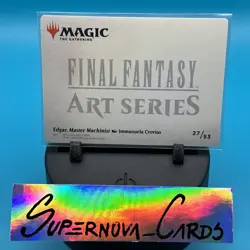 GOLD SIGNATURE Edgar, Master Machinist 27/53 Final Fantasy Art Series MTG - Image 2