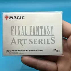 GOLD SIGNATURE Edgar, Master Machinist 27/53 Final Fantasy Art Series MTG - Image 4