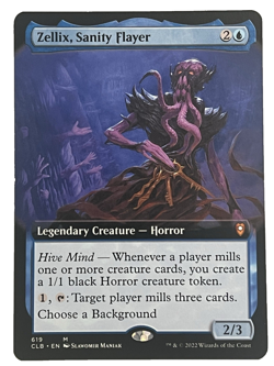 Zellix, Sanity Flayer- MTG- (Extended Art) Commander Legends #619 - NM - Image 1