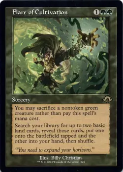 Flare of Cultivation (Retro Frame) Modern Horizons 3 - Magic MTG NM - Image 1