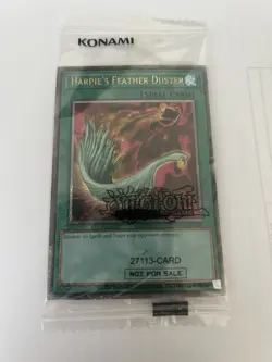 Yugioh! Harpie's Feather Duster EDC1-EN001 Card Early Days Collection QCR Sealed - Image 1