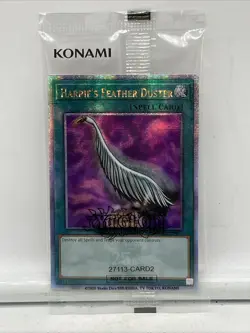 Yugioh! Harpie's Feather Duster EDC1-EN001 Card Early Days Collection QCR Sealed - Image 1