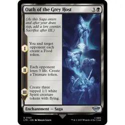 MTG Oath of the Grey Host LTR Uncommon Enchantment - Saga NM - Image 2