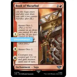 MTG Book of Mazarbul LTR Uncommon Enchantment - Saga NM - Image 1