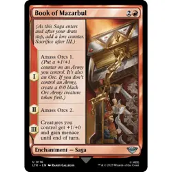 MTG Book of Mazarbul LTR Uncommon Enchantment - Saga NM - Image 2