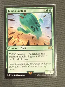 Jumbo Cactuar Final Fantasy (FIN 0191) Magic: The Gathering (MTG) Non Foil NM - Image 1