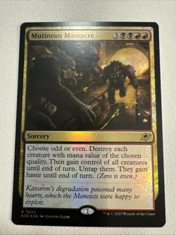 Mutinous Massacre (NM Foil) EOE-0222 Rare MTG - Image 1