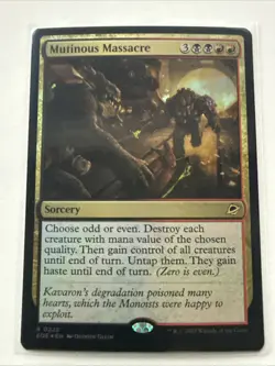 Mutinous Massacre (NM Foil) EOE-0222 Rare MTG - Image 1