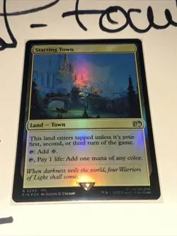 Starting Town, Final Fantasy, Foil, MTG, Pack Fresh! - Image 1