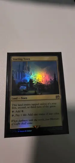 Starting Town, Final Fantasy, Foil, MTG, Pack Fresh! - Image 1