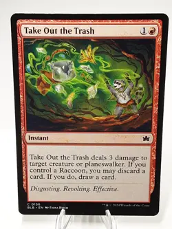 MTG - Bloomburrow - Take Out the Trash - #0156 - Playset x4 - Near Mint - Image 1