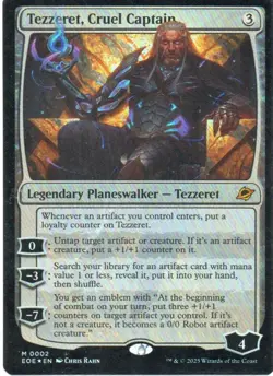MTG: Edge of Eternities: Foil Tezzeret, Cruel Captain: Lightly Played Condition - Image 1