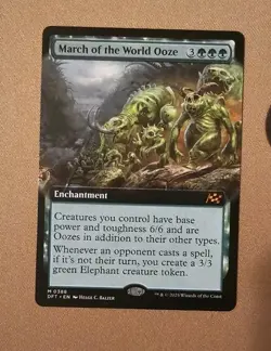 MTG March of the World Ooze (Extended Art) x1 NM from Aetherdrift - Image 1