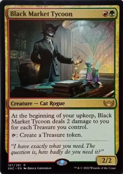 167/281 BLACK MARKET TYCOON RARE STREETS OF NEW CAPENNA MTG CARD - Image 1