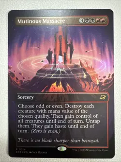 Mutinous Massacre Borderless (NM Foil) EOE-0314 Rare MTG - Image 1