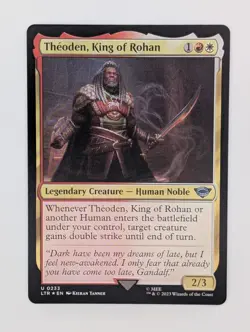 Theoden, King of Rohan *Foil* - NM - LOTR - MTG - Image 1