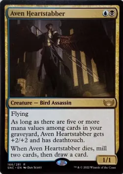 166/281 AVEN HEARTSTABBER RARE STREETS OF NEW CAPENNA MTG CARD - Image 1