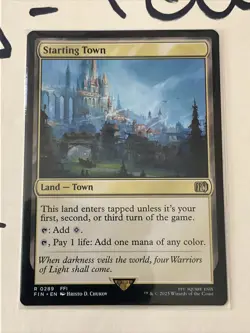 Starting Town, Final Fantasy, Regular, MTG, Pack Fresh! - Image 1