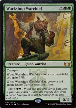 165/281 WORKSHOP WARCHIEF RARE STREETS OF NEW CAPENNA MTG CARD - Image 1