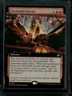 Terminal Velocity - 338 - Foil - EOE - NM - MTG Magic the Gathering - Image 1