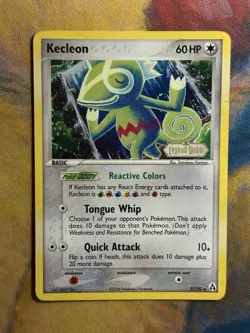 Kecleon 37/92 Ex Legend Maker Stamped Foil Reverse Holo Pokemon Card MP - Image 2