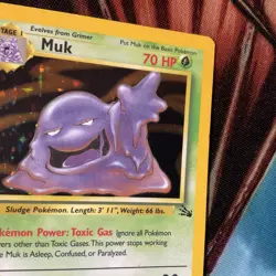 MUK 13/62 POKEMON FOSSIL SET HOLO RARE NM - Image 4
