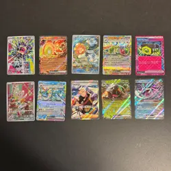 Lot of 10 Different Pokemon Tcg Japanese Full Art EX Loudred Suicune Minccino B - Image 1