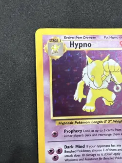 Pokemon TCG English LP/MP Hypno 8/62 Fossil Holo Rare Vintage WOTC - Image 4