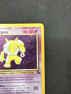 Pokemon TCG English LP/MP Hypno 8/62 Fossil Holo Rare Vintage WOTC - Image 5