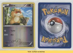Patrat Reverse Foil Pokemon Black & White Base Set #77 READ n1u - Image 3