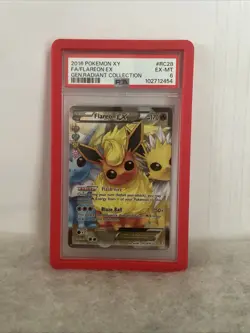 Pokemon 2016 FA Flareon EX Radiant Collection RC28/RC32 PSA 6 + Red Guard!! - Image 1