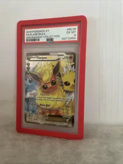 Pokemon 2016 FA Flareon EX Radiant Collection RC28/RC32 PSA 6 + Red Guard!! - Image 2