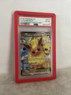 Pokemon 2016 FA Flareon EX Radiant Collection RC28/RC32 PSA 6 + Red Guard!! - Image 3
