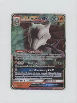 Alolan Marowak GX Oversize Pokemon Sun & Moon Black Star Promo #SM187 08j3 - Image 1