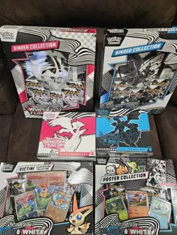 pokemon cards english sealed box black bold and white flare etc - Image 2