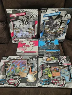 pokemon cards english sealed box black bold and white flare etc - Image 3