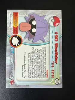 2000 Topps Pokemon TV Series 2 Shellder Foil (Blue Logo) - Image 2