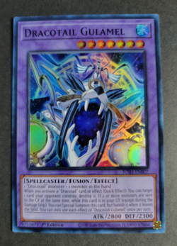 Yugioh! - Dracotail Gulamel - JUSH-EN007 - Super Rare - 1'st Ed. - NM/M - Image 1