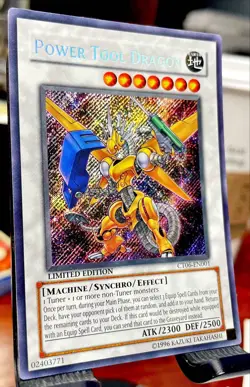 MINT ⭐🔥 Power Tool Dragon CT06-EN001 Limited Edition Secret Rare Yugioh Card - Image 2