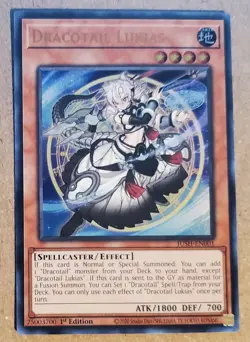 Yugioh! - Dracotail Lukias - JUSH-EN001 - Ultra Rare - 1'st Edition - NM/M - Image 1