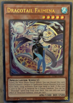 Yugioh! - Dracotail Faimena - Ultra Rare - JUSH-EN002 - 1'st Edition - NM/M - Image 1