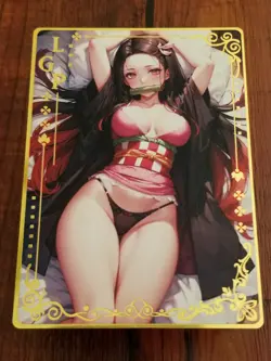Nezuko Kamado - Demon Slayer - Goddess Story Gold Metal LGP Card - Image 1