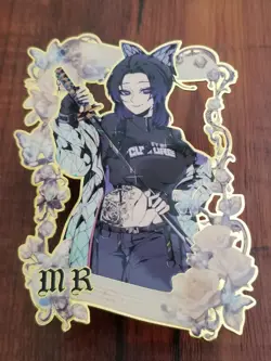 Shinobu Kocho - Demon Slayer - Goddess Story Gold Metal MR Card - #106/200 - Image 1