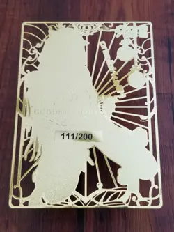 Miku Nakano - Goddess Story Gold Metal SGR Card - #111/200 - Image 2