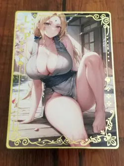 Tsunade - Naruto - Goddess Story Gold Metal LGP Card - Image 1
