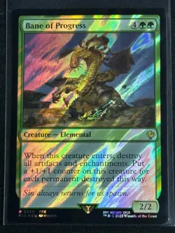 Magic MTG Final Fantasy Collector's Commander Surge Foil Bane of Progress SP FFX - Image 1