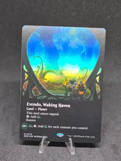 MTG Evendo, Waking Haven 0279 Edge of Eternities Borderless Mythic Foil NM - Image 1